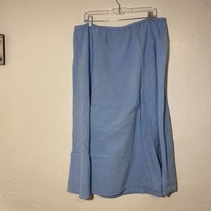 Cato Woman light blue, maxi skirt, size 16W.